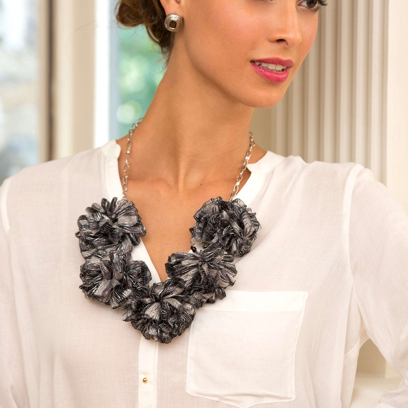 Red Heart Craft Bella Rose Necklace