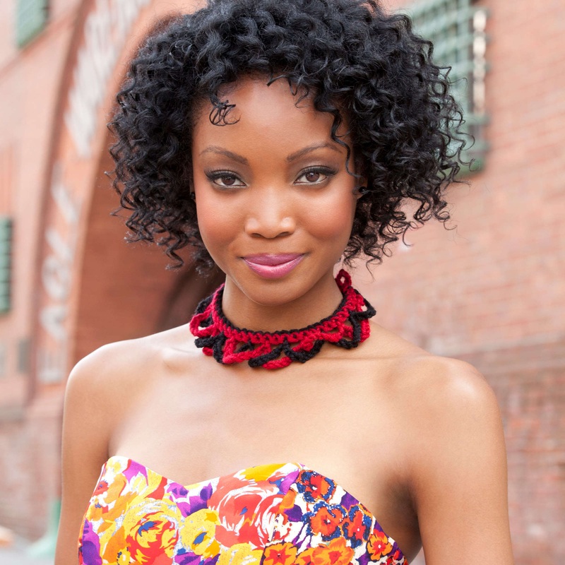Red Heart Crochet Alternating Choker