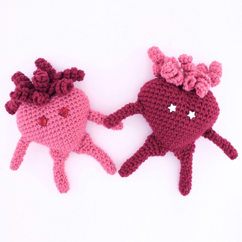 Red Heart Crochet Amigurumi Heart