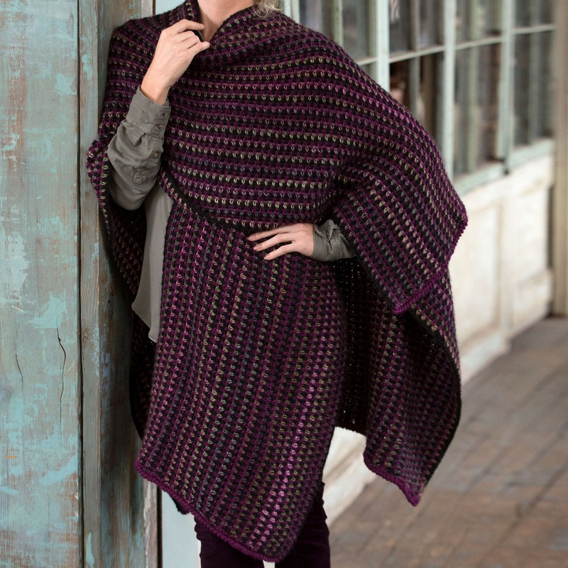 Red Heart Crochet Around-Town Ruana
