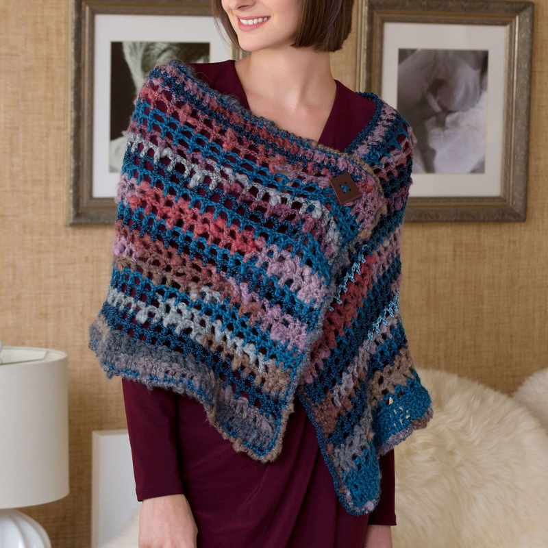 Red Heart Crochet As You Like It Wrap