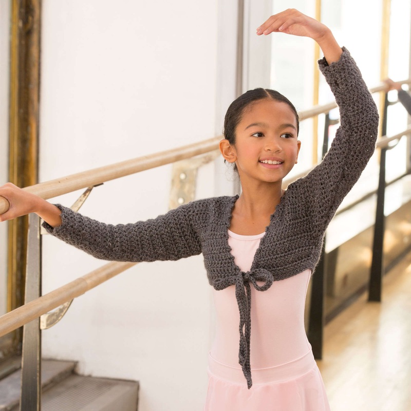 Red Heart Crochet At the Barre Shrug