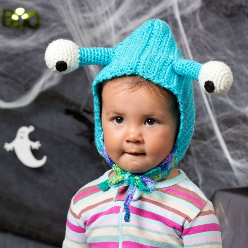 Red Heart Crochet Baby Bug Hood