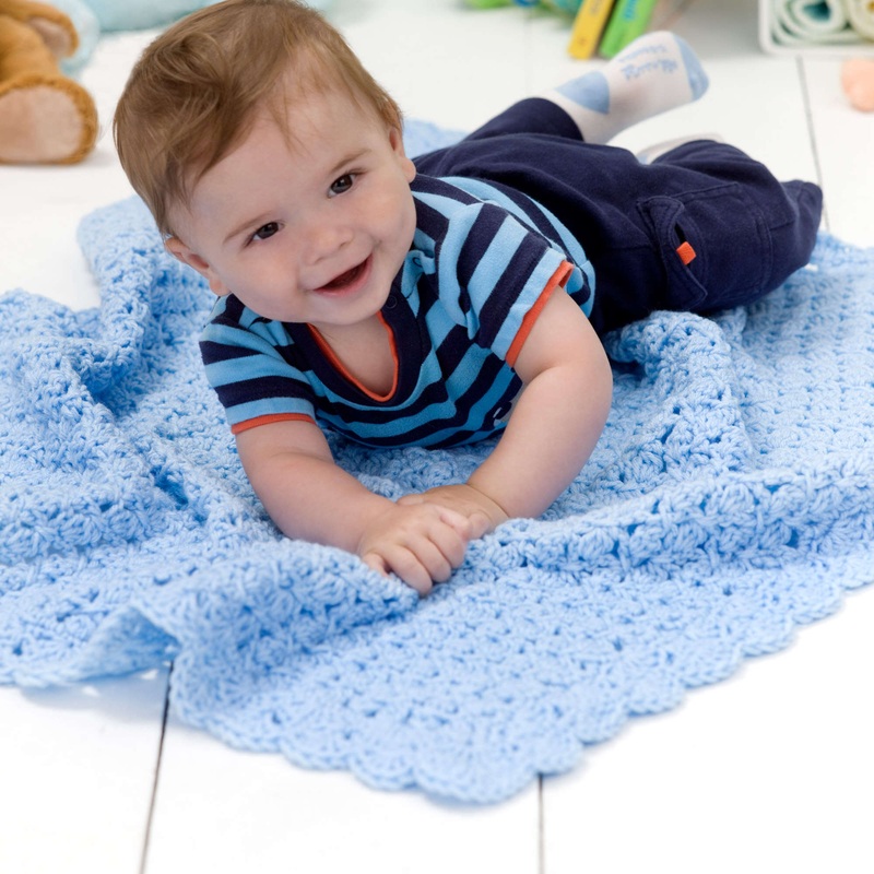 Red Heart Crochet Baby Comfort Blanket