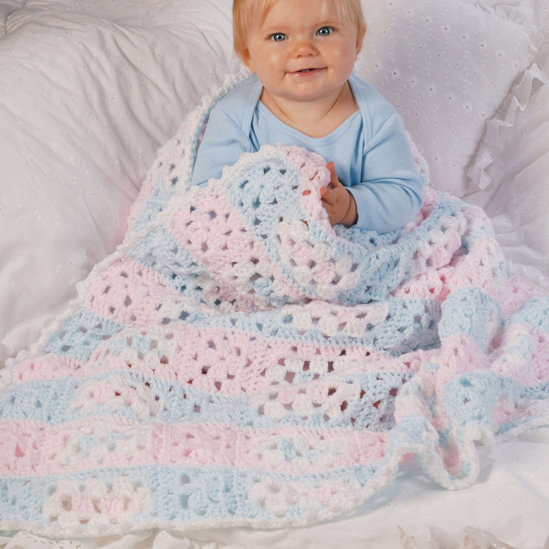 Red Heart Crochet Baby Steps Blanket