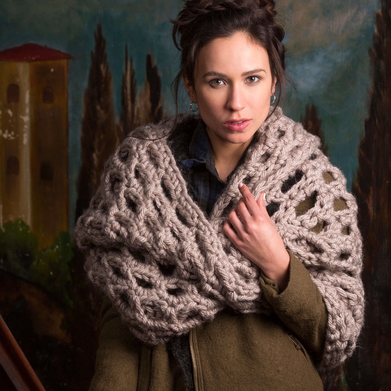 Red Heart Crochet Back to Scotland Cowl
