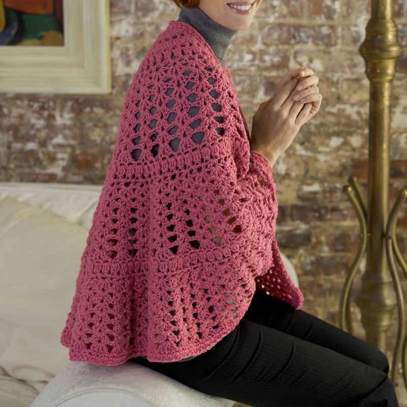 Red Heart Crochet Be a Friend Shawl