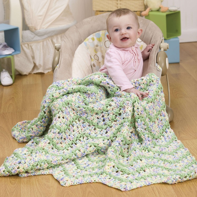 Red Heart Crochet Blissful Baby Afghan