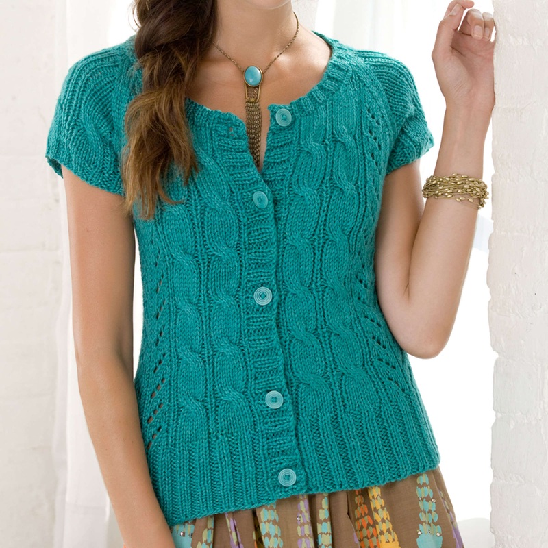 Red Heart Knit Anisette Cardi|2XL|Large|Medium|Small|XL