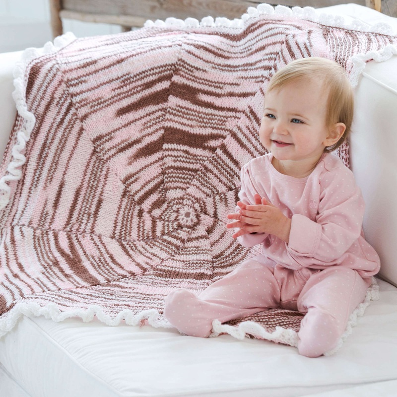 Red Heart Knit Baby Your Baby Blanket