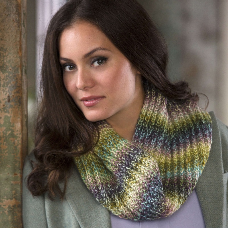 Red Heart Knit Bird Seed Cowl|Single Size