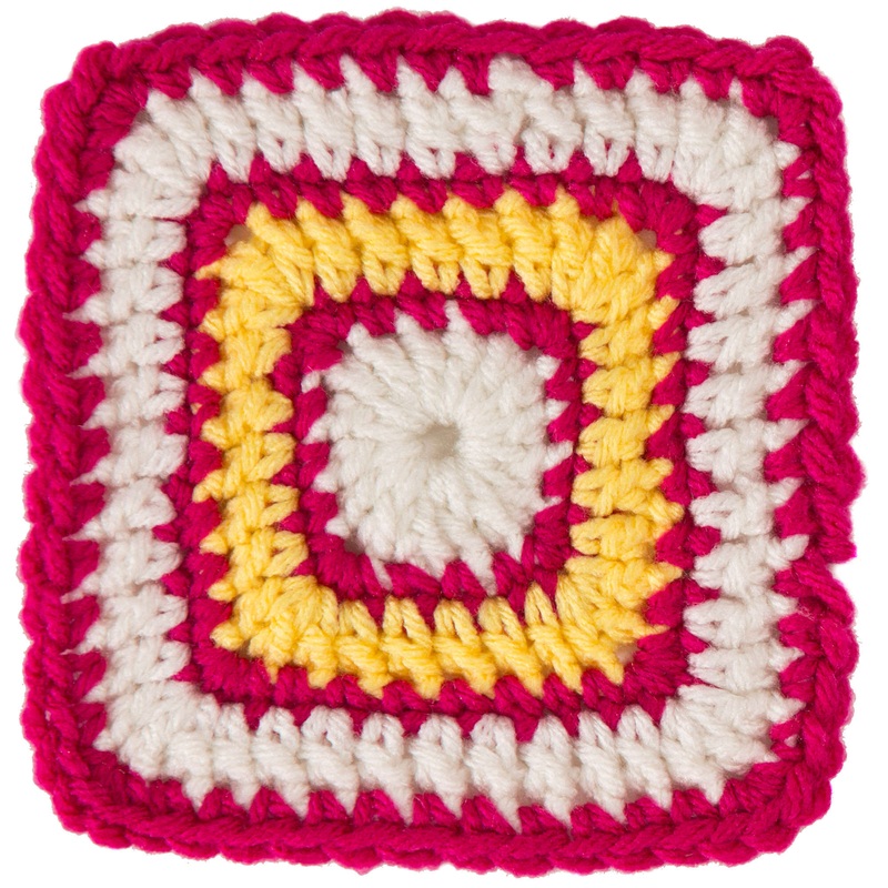 Red Heart Bright Eyes Crochet Baby Blanket