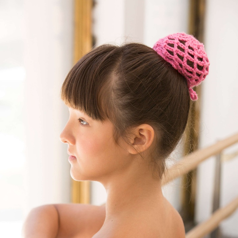 Red Heart Crochet Born to Dance Bun Cover