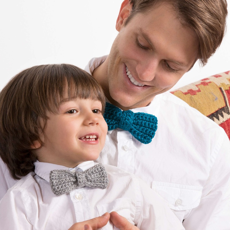 Red Heart Crochet Bow Ties for the Guys