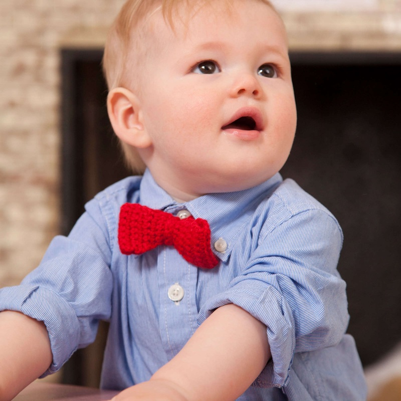 Red Heart Crochet Bowtie for Little Man