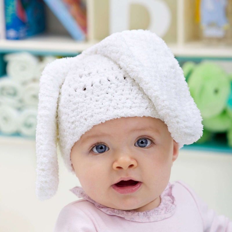 Red Heart Crochet Bunny Hat|Single Size
