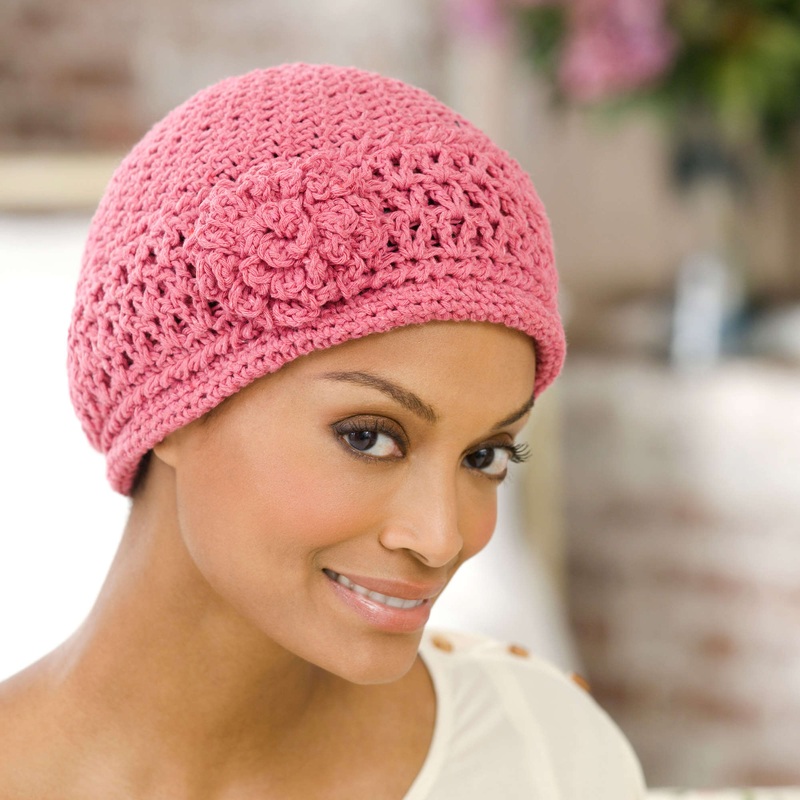 Red Heart Crochet Chemo Cap|Single Size