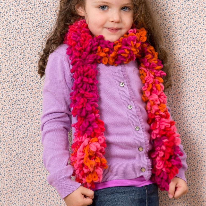 Red Heart Crochet Child’s Hand Chain Scarf