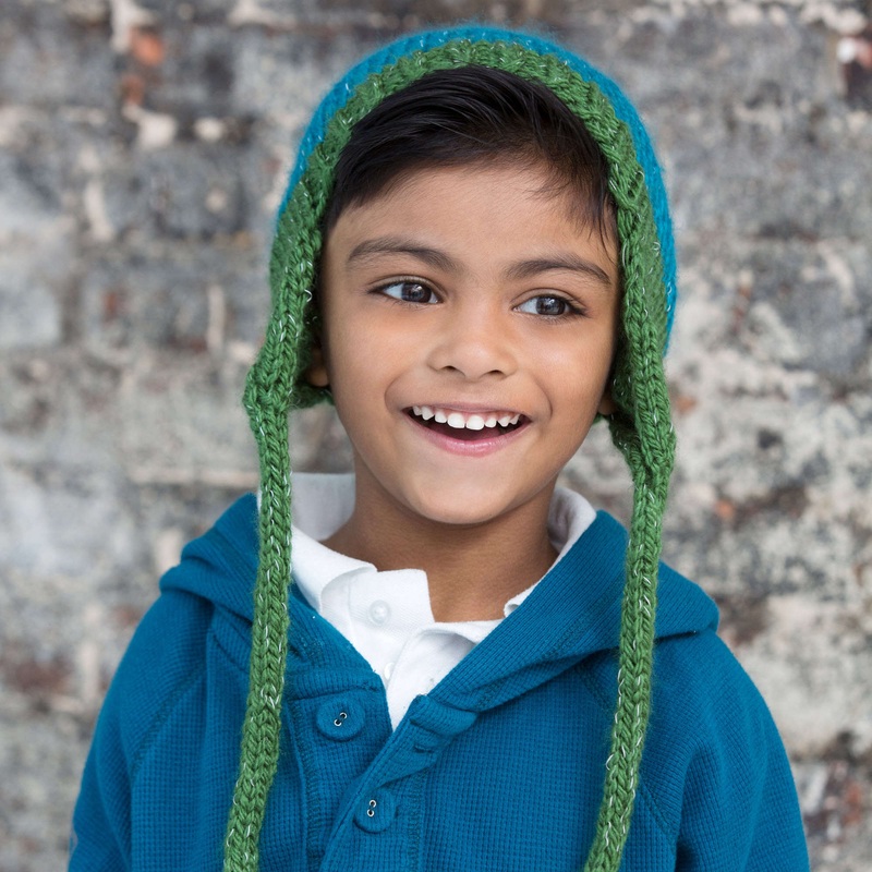 Red Heart Knit Child’s Earflap Hat