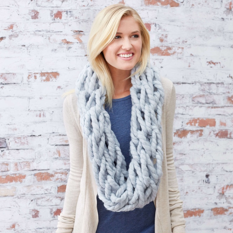 Red Heart Comfy Arm-Knit Cowl|Single Size