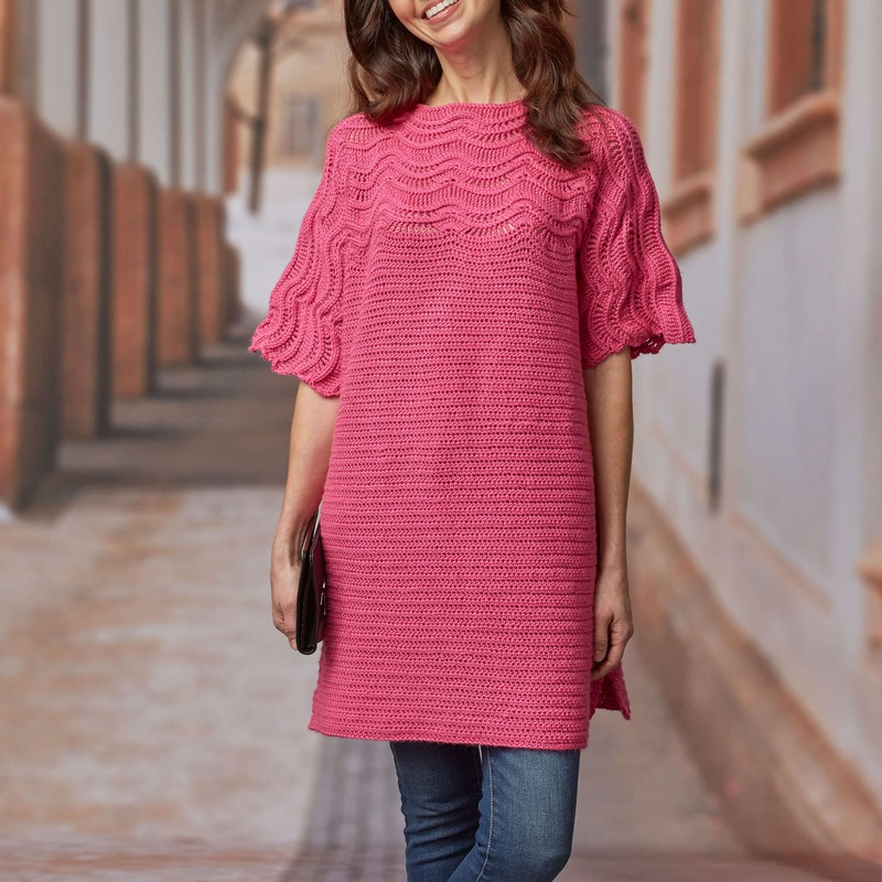 Red Heart Comfy Crochet Sweater