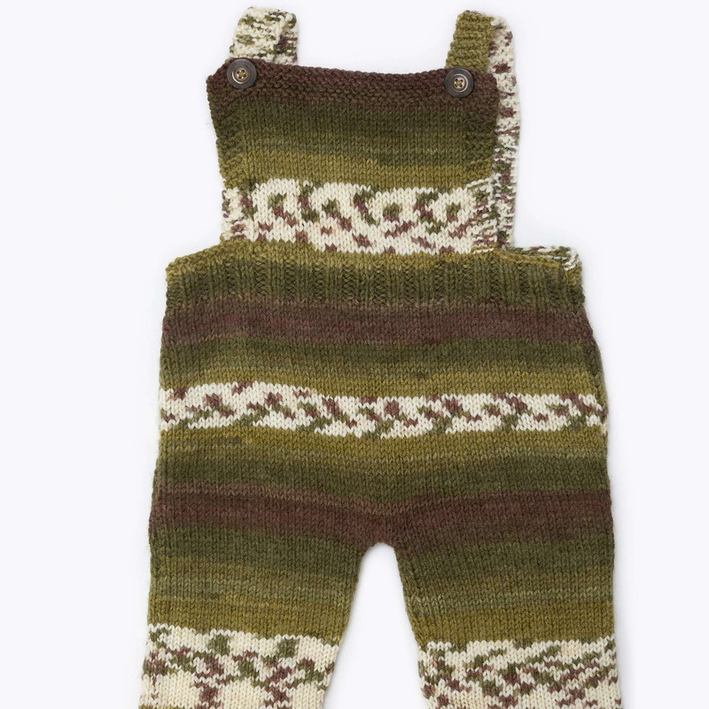 Red Heart Comfy Knit Baby Overalls