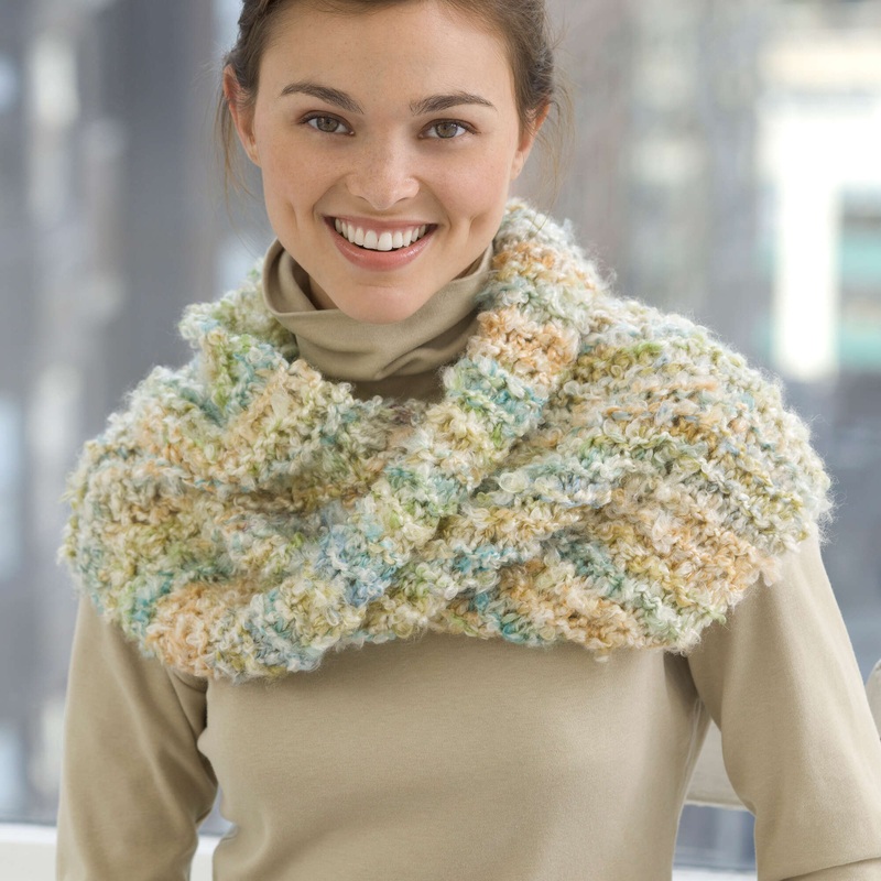 Red Heart Cowl Knit Mobius|Single Size