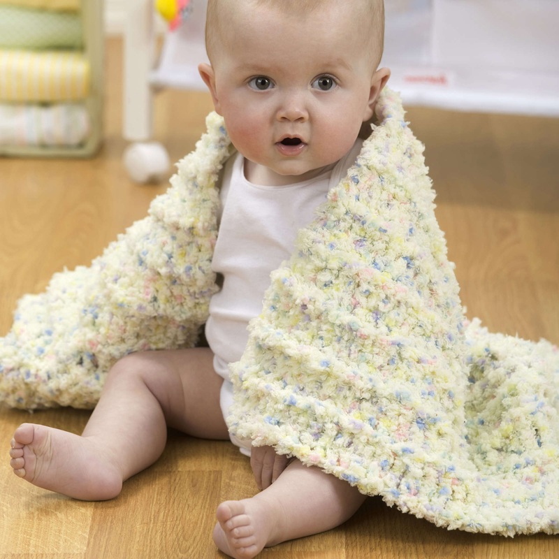 Red Heart Coziest Crochet Baby Blanket Ever