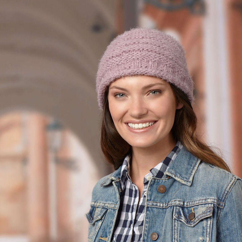 Red Heart Cozy Style Knit Hat|Medium|Small