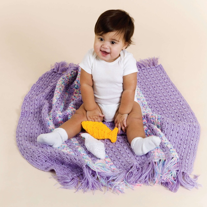 Red Heart Crochet Baby Playtime Blanket