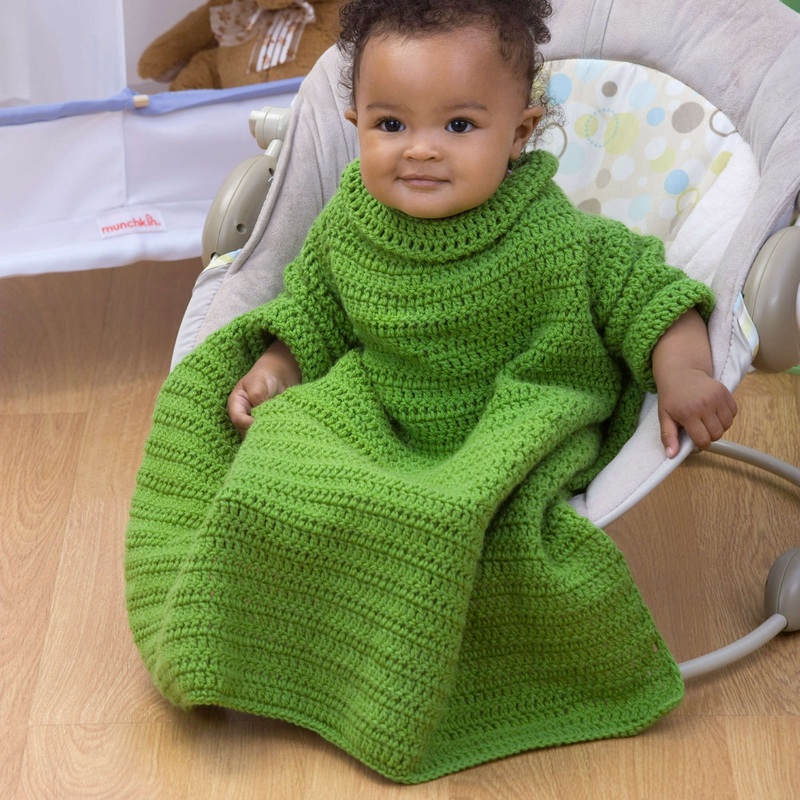 Red Heart Crochet Baby Snuggle Up With Sleeves