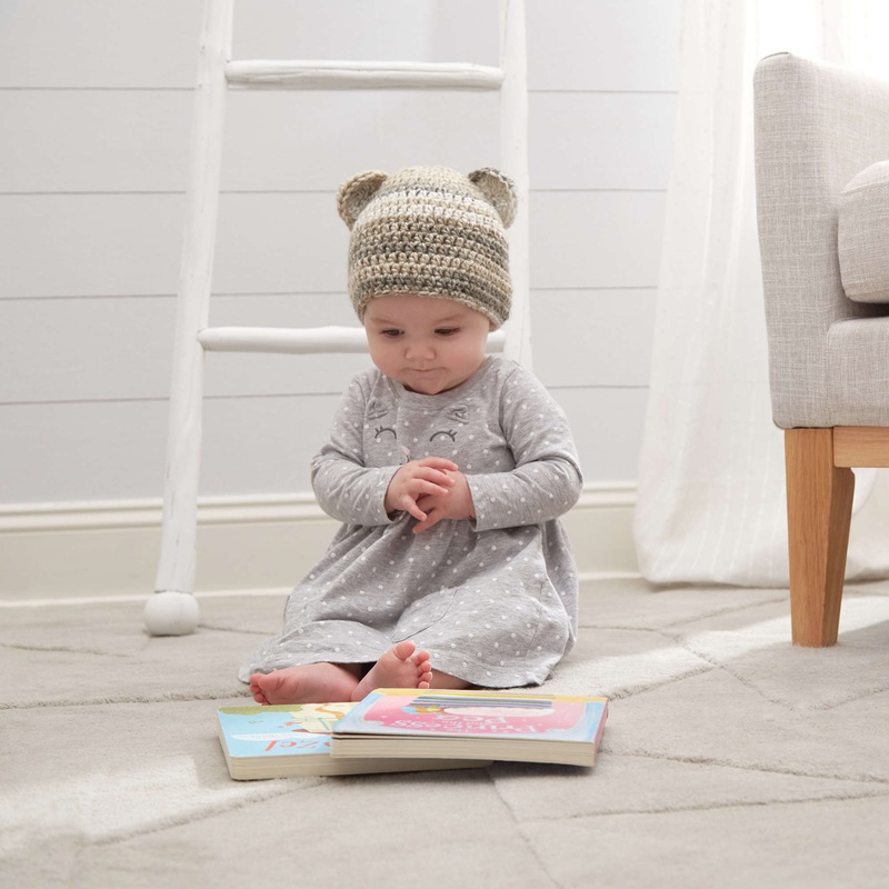 Red Heart Crochet Bear Hat|16 in|18 in|20 in