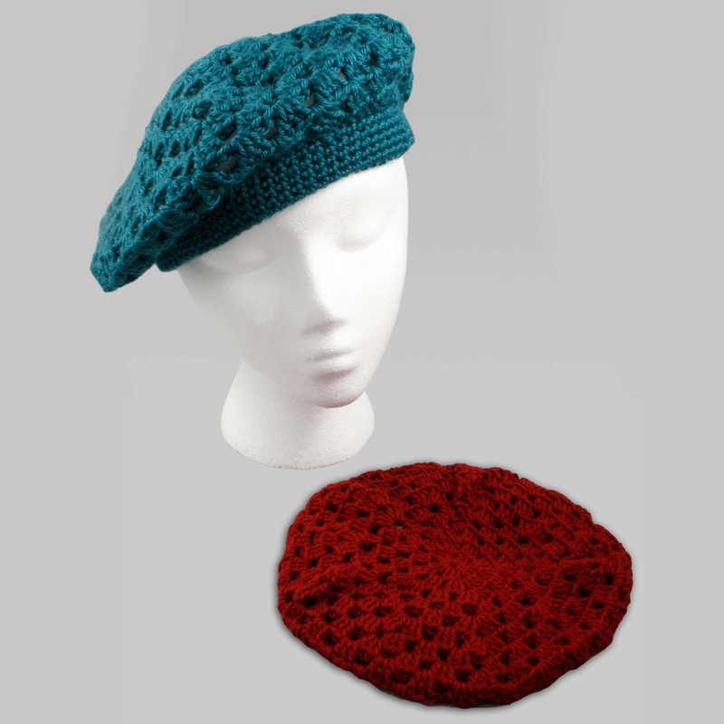 Red Heart Crochet Beret|Single Size