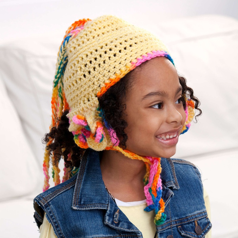 Red Heart Crochet Child’s Whip My Hat