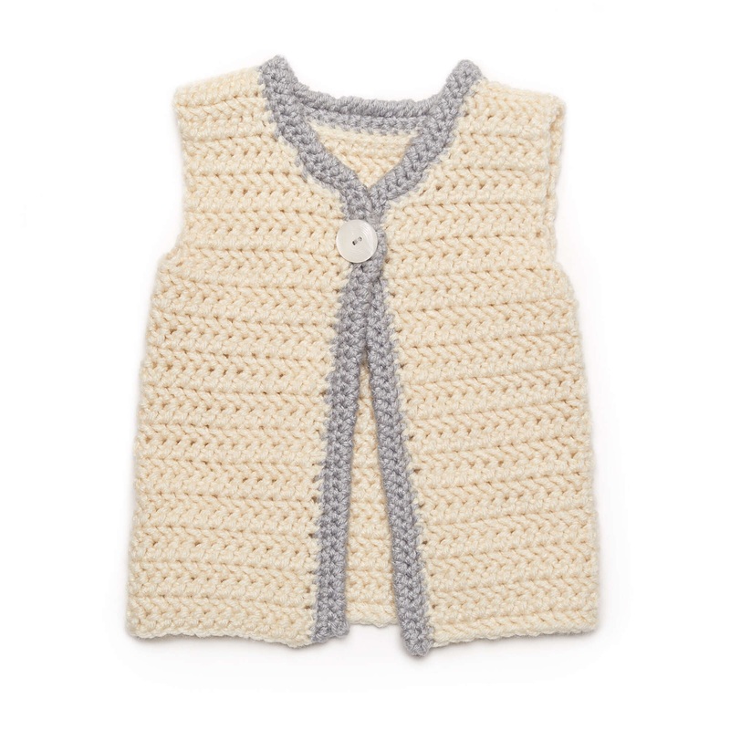 Red Heart Crochet Classic Baby Vest