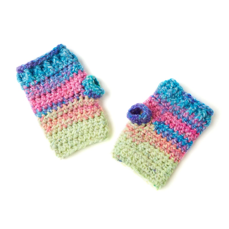 Red Heart Crochet Cool Kid Wristers