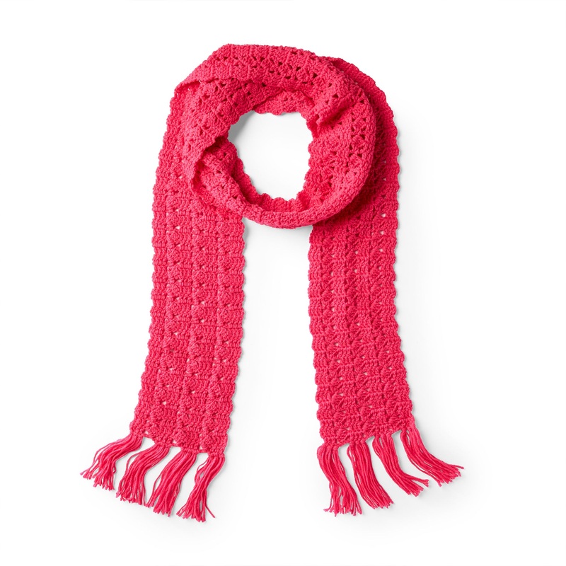 Red Heart Crochet Cosmo Scarf|Single Size