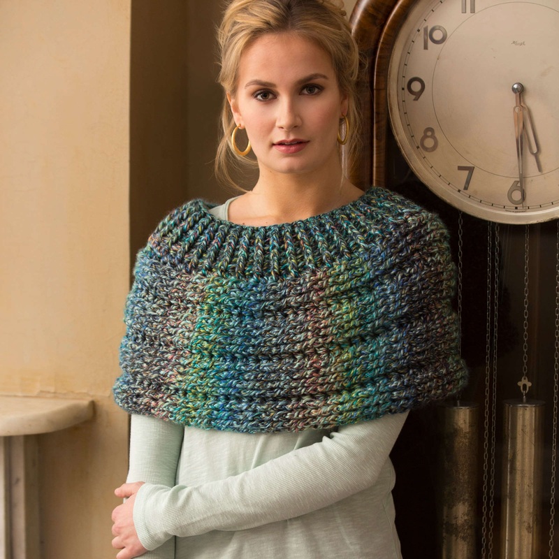 Red Heart Crochet Cowl Shoulder Cozy