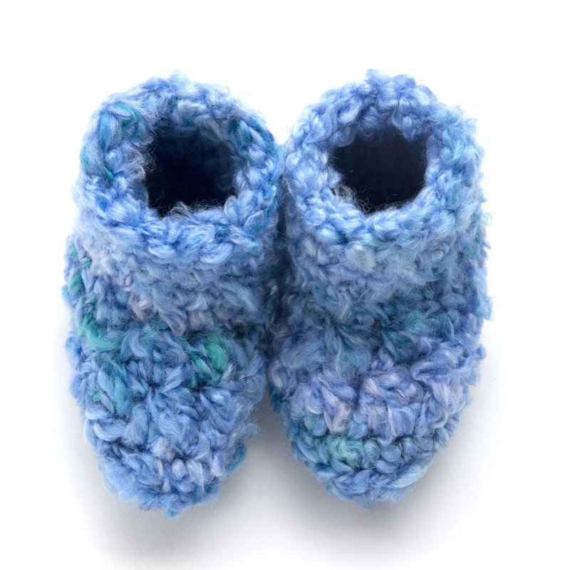 Red Heart Crochet Cozy Socks|Single Size