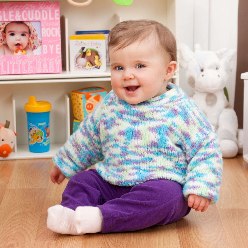 Red Heart Knit Cozy Crewneck|12 mos|18 mos|24 mos