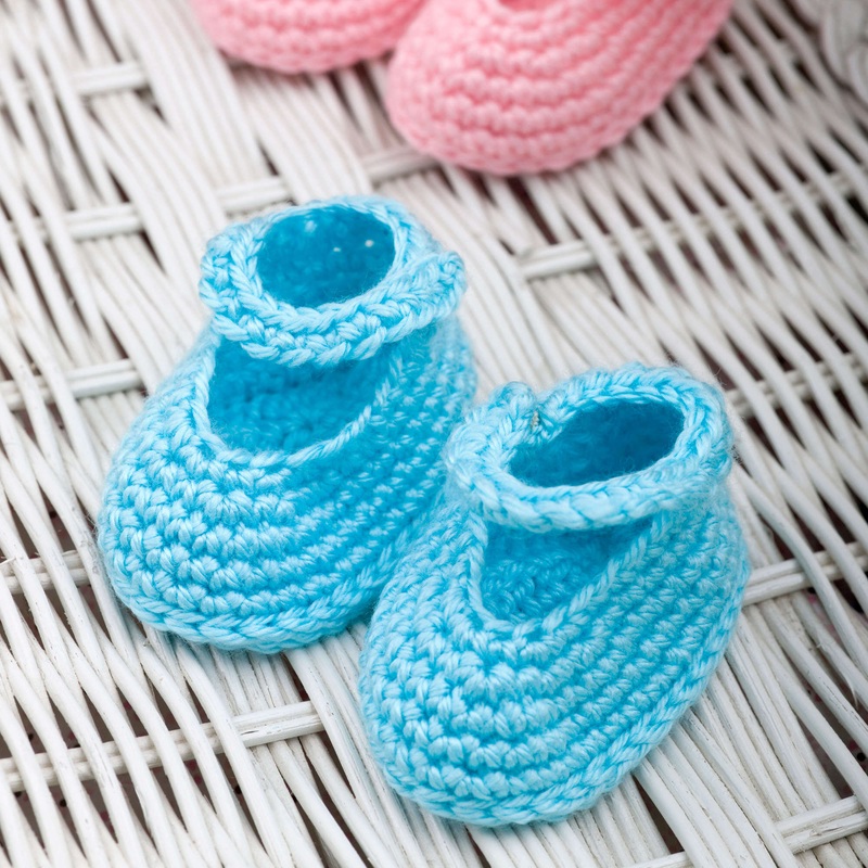 Red Heart Crochet Baby Econo Dress Up Booties