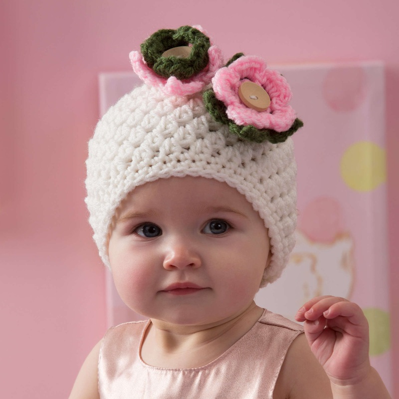 Red Heart Crochet Darling Baby Hat