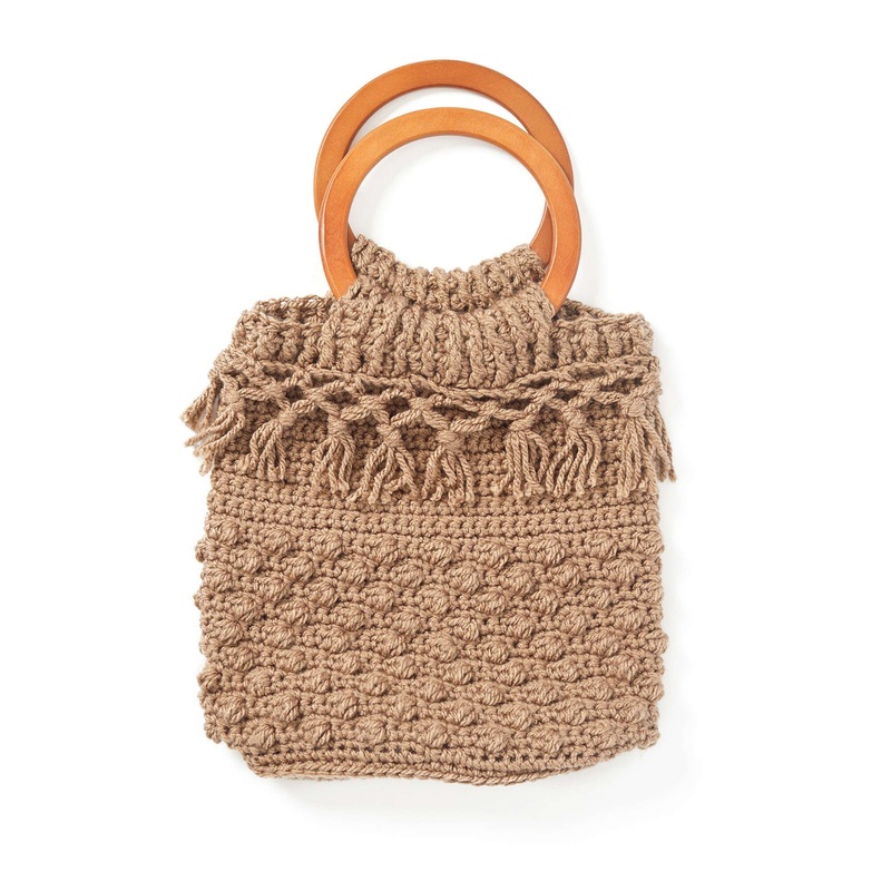 Red Heart Crochet Day Trip Bucket Bag