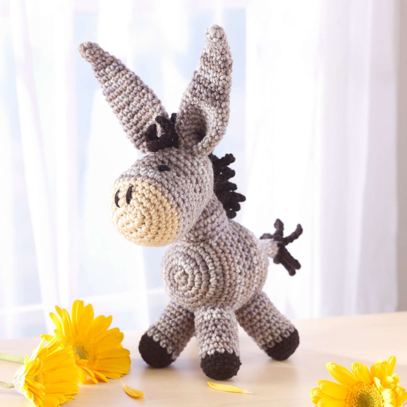 Red Heart Crochet Dearest Donkey