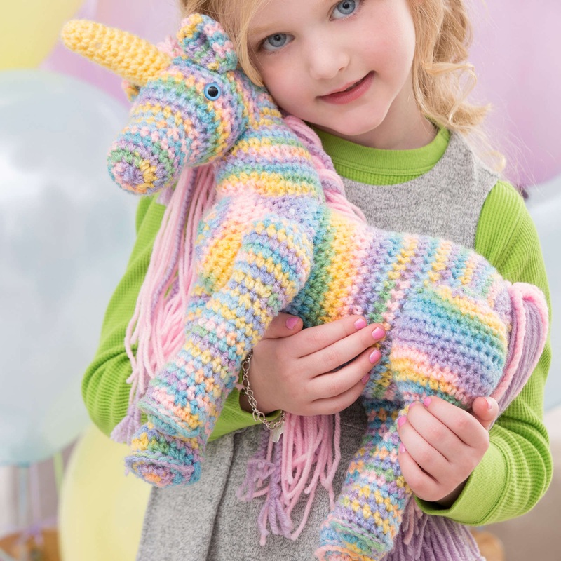 Red Heart Crochet Enchanting Unicorn