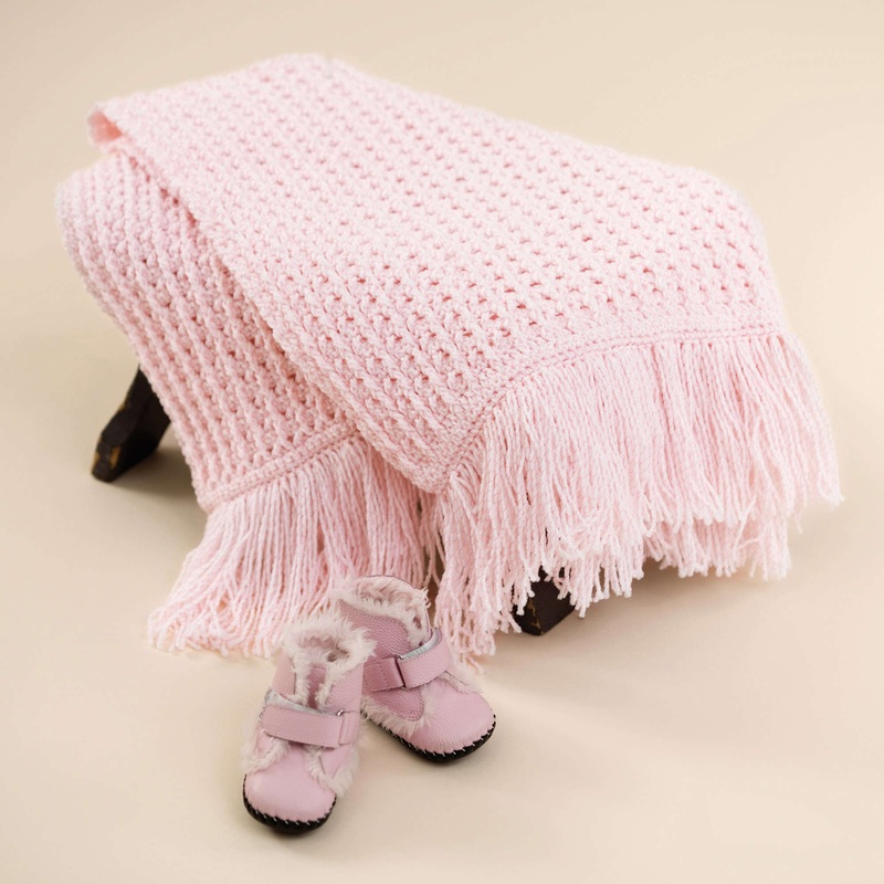 Red Heart Crochet Sweet Baby Blanket
