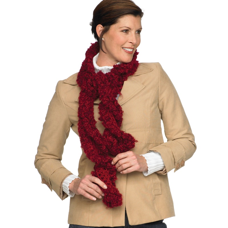 Red Heart Crochet Tote & Scarf