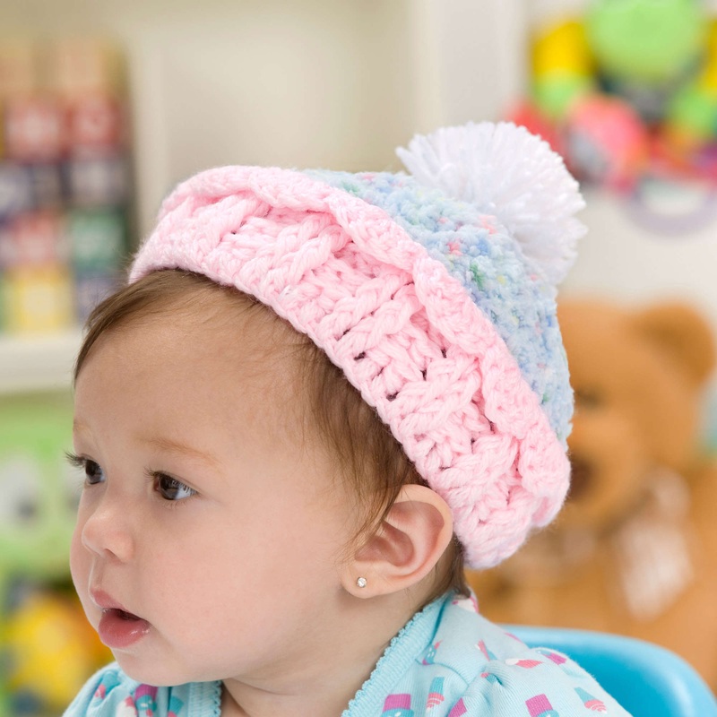 Red Heart Crocheted Cupcake Hat