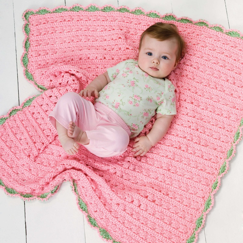Red Heart Cuddle & Coo Crochet Blanket