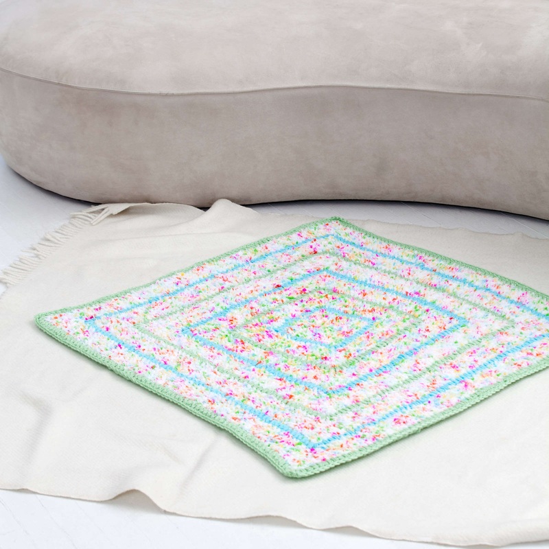 Red Heart Cuddly Crochet Baby Blanket